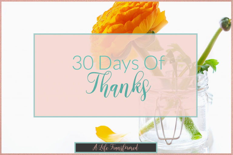 30 Days Of Thanks | Day 3