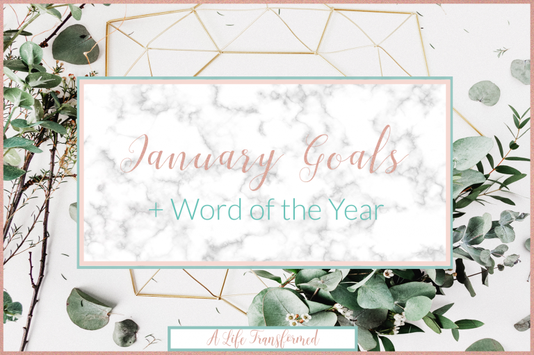 January Goals + Word of the Year