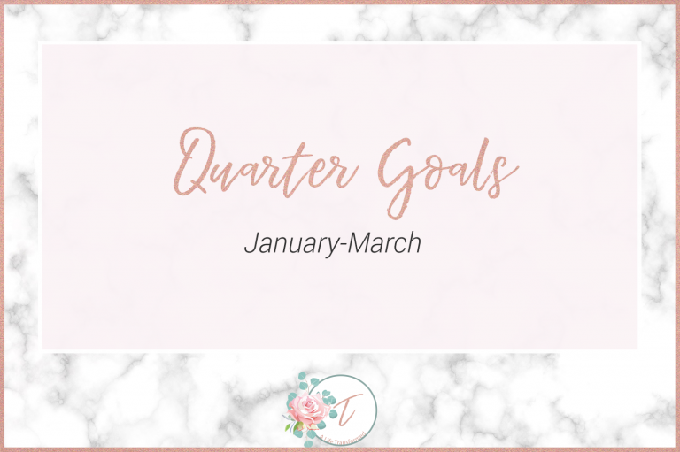 Quarter 1 Goals + Word of the Year