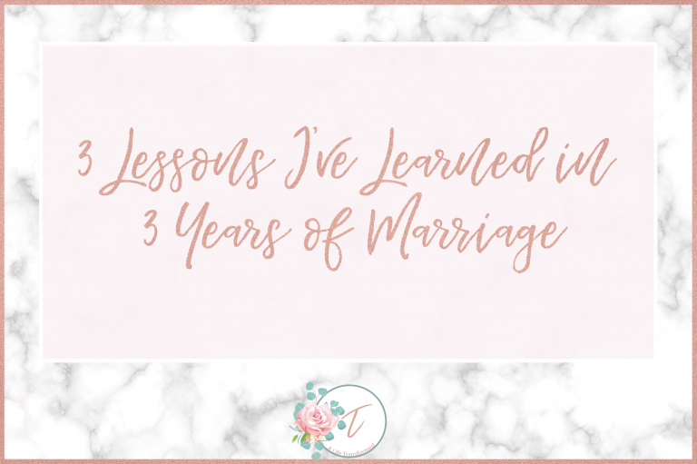 3 Lessons I’ve Learned in 3 Years of Marriage